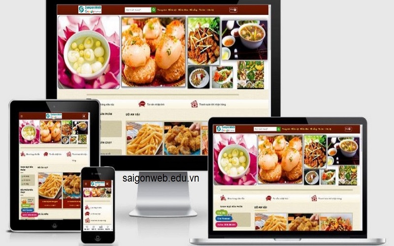 Thiết kế website bán đồ ăn vặt đẹp, chuẩn SEO, giá rẻ